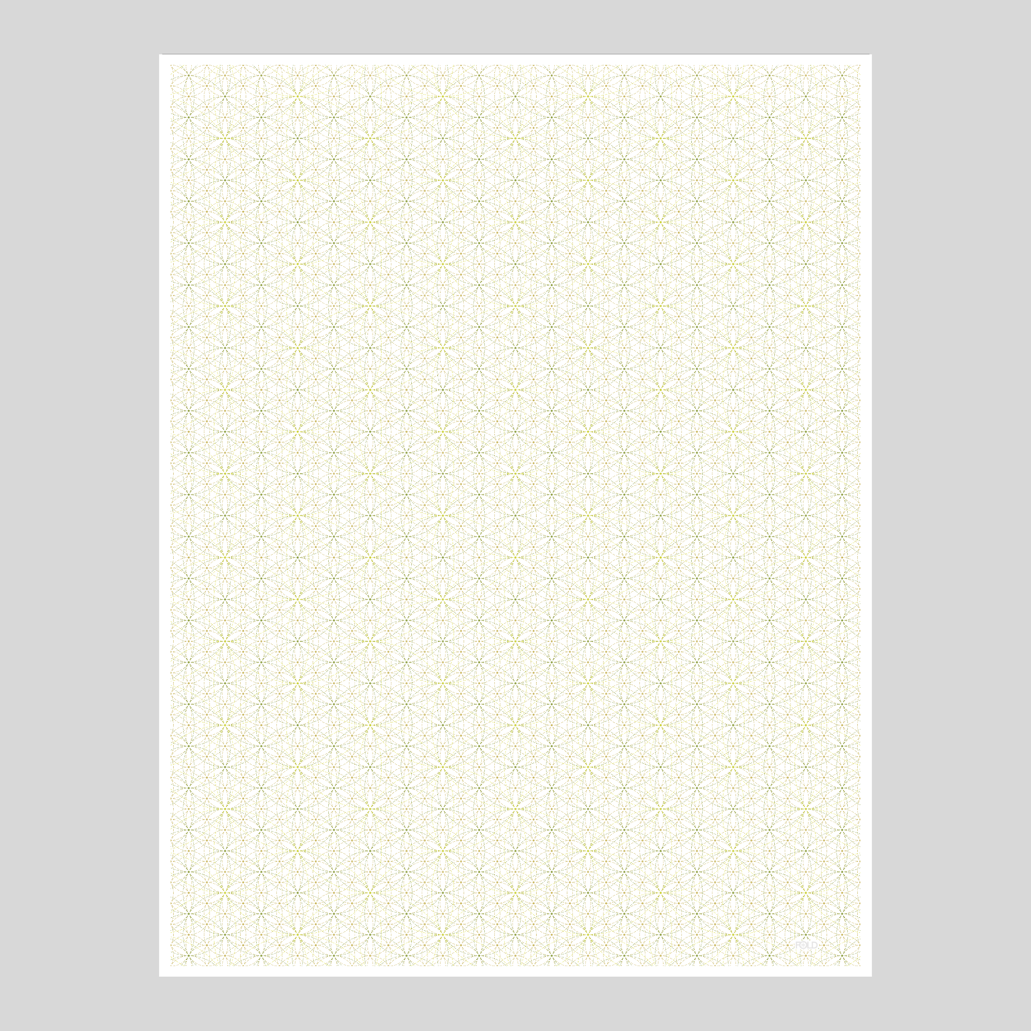 Flower of Life Graph Paper Notepad