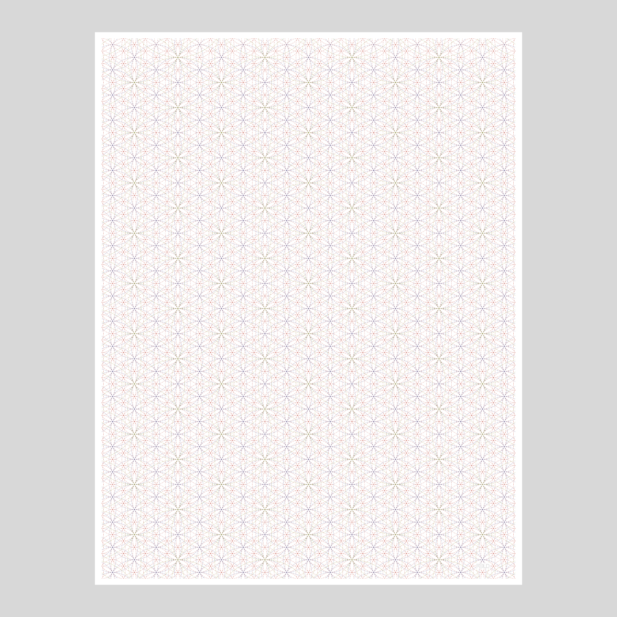 Flower of Life Graph Paper Notepad